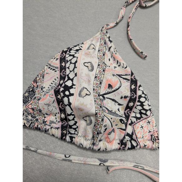 Victoria's Secret Bikini Top Women's XL Boho Print String Y2K‎ EUC - Picture 3 of 8